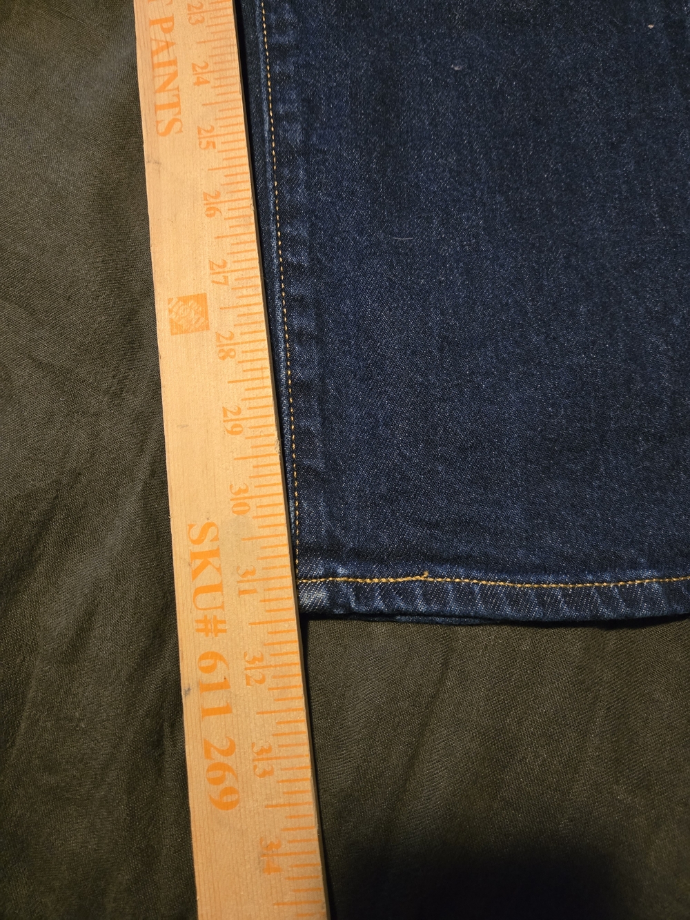 Levi's Premium 511 Selvedge Jeans 34x32 Getting Started Dark Wash - Picture 7 of 8